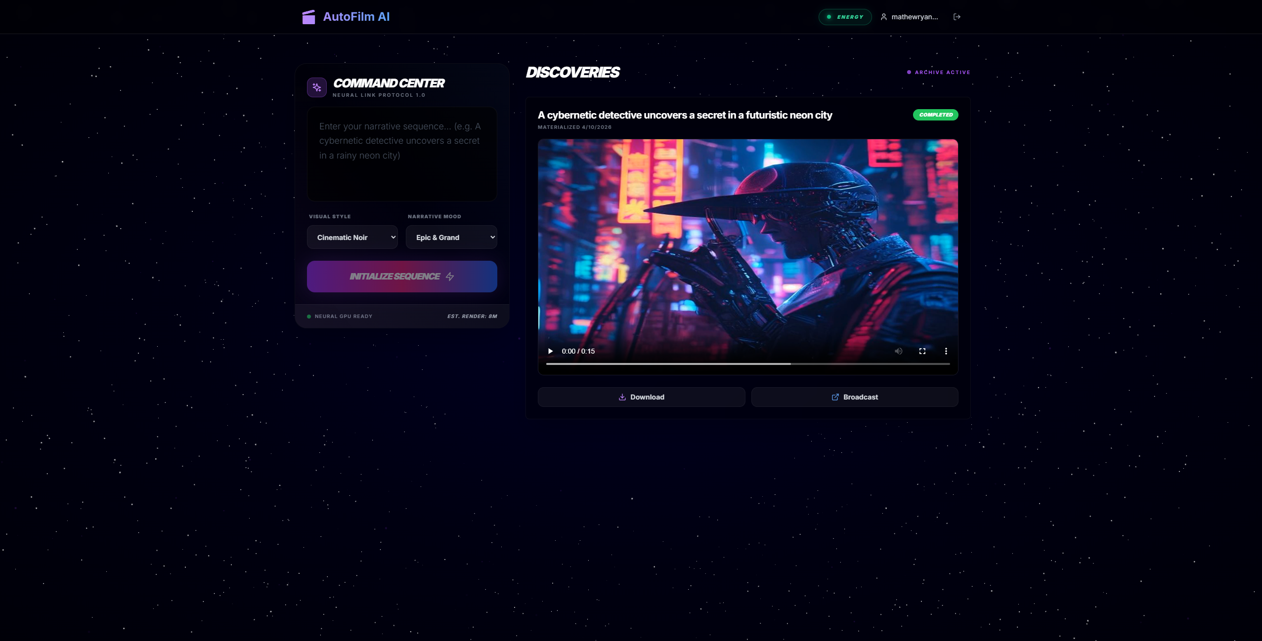 Auto Film AI screenshot 2
